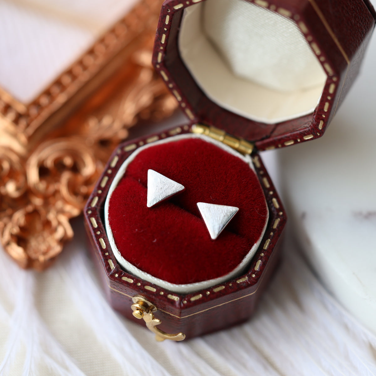 Minimalist Triangle Ear Studs