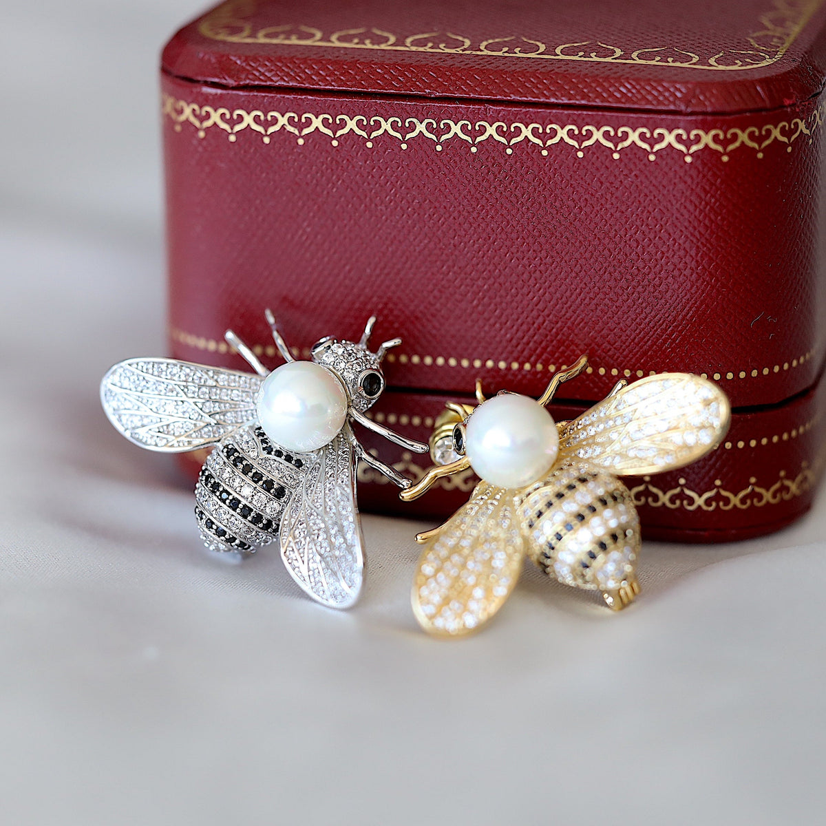 Silver Bee Brooch