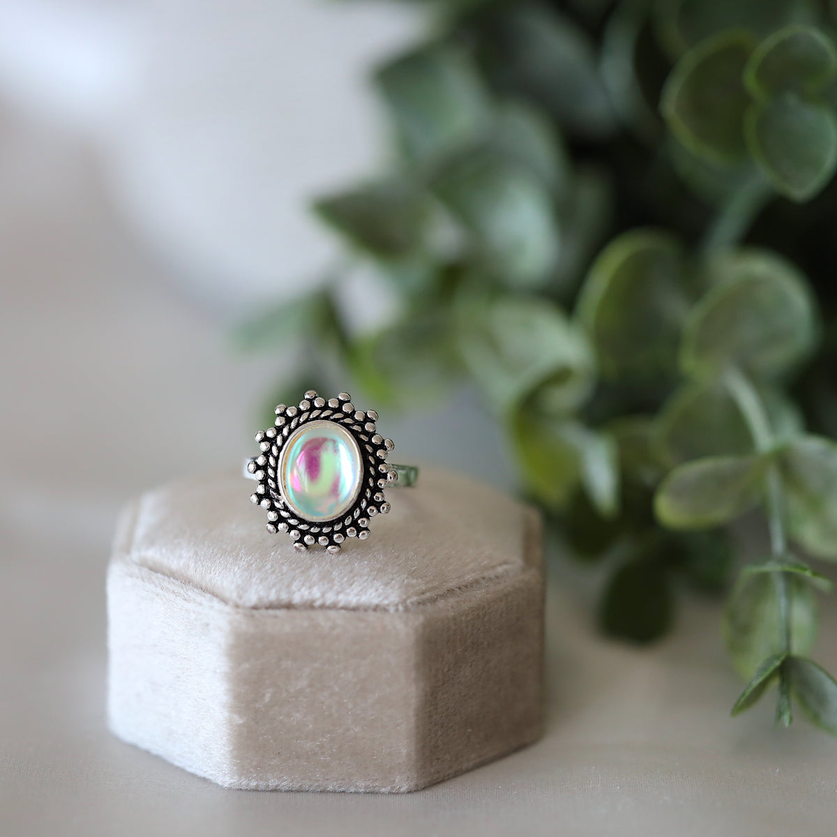 Oval Moonstone Ring