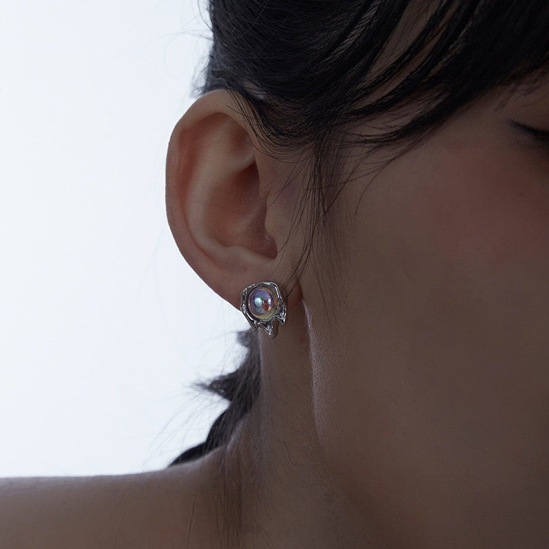 Hologram Lava Ear Studs