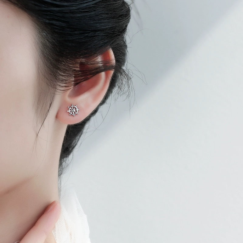 Sail Wheel Ear Studs