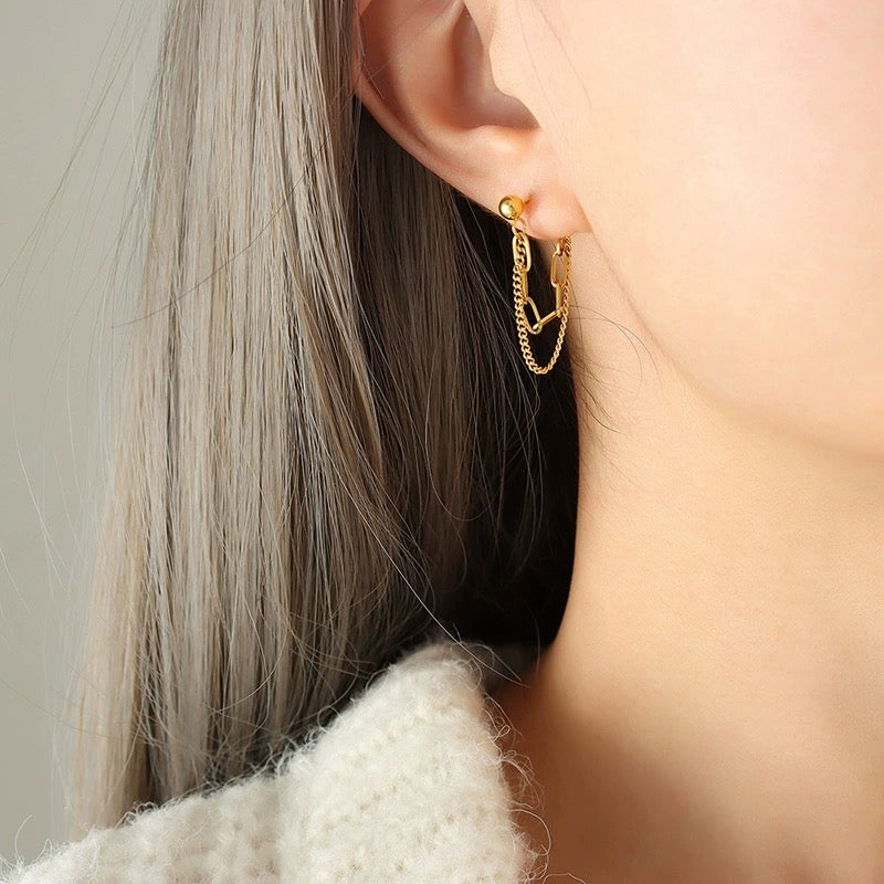 Gold Chain Earrings