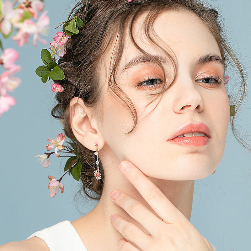 Cherry Flower Earrings
