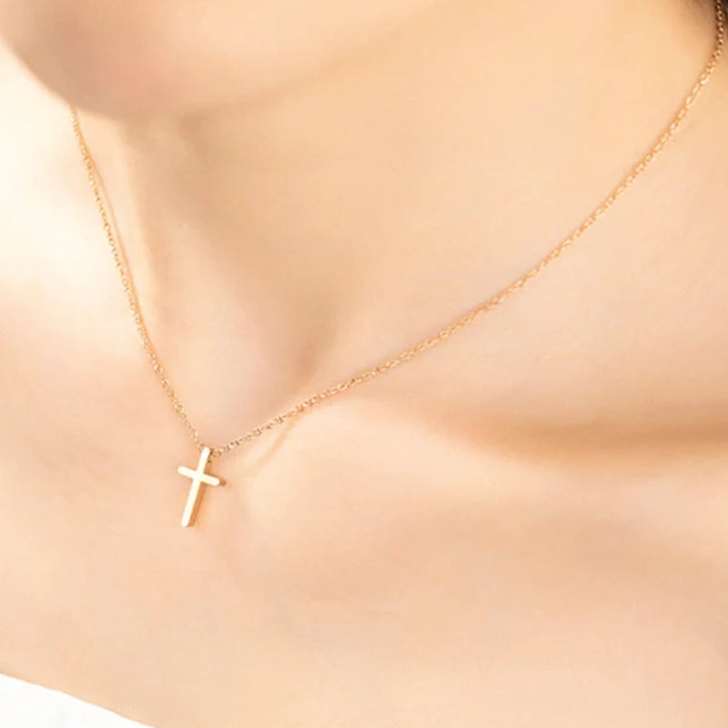 Tiny Cross Necklace
