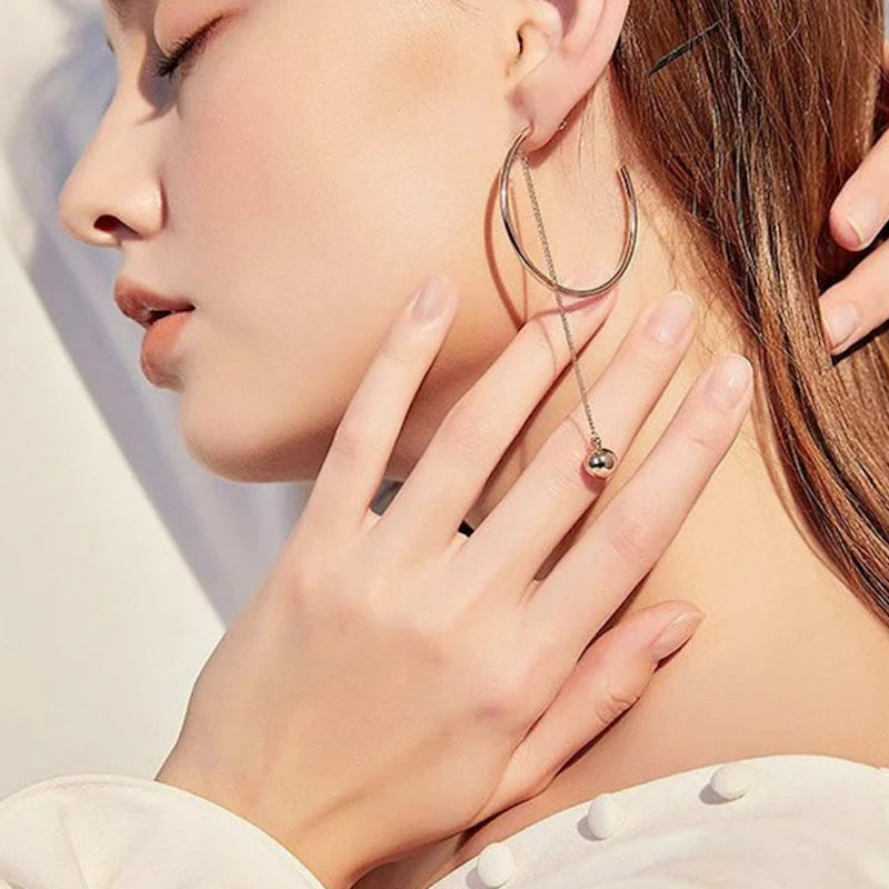 Rose Gold Hoop Earrings