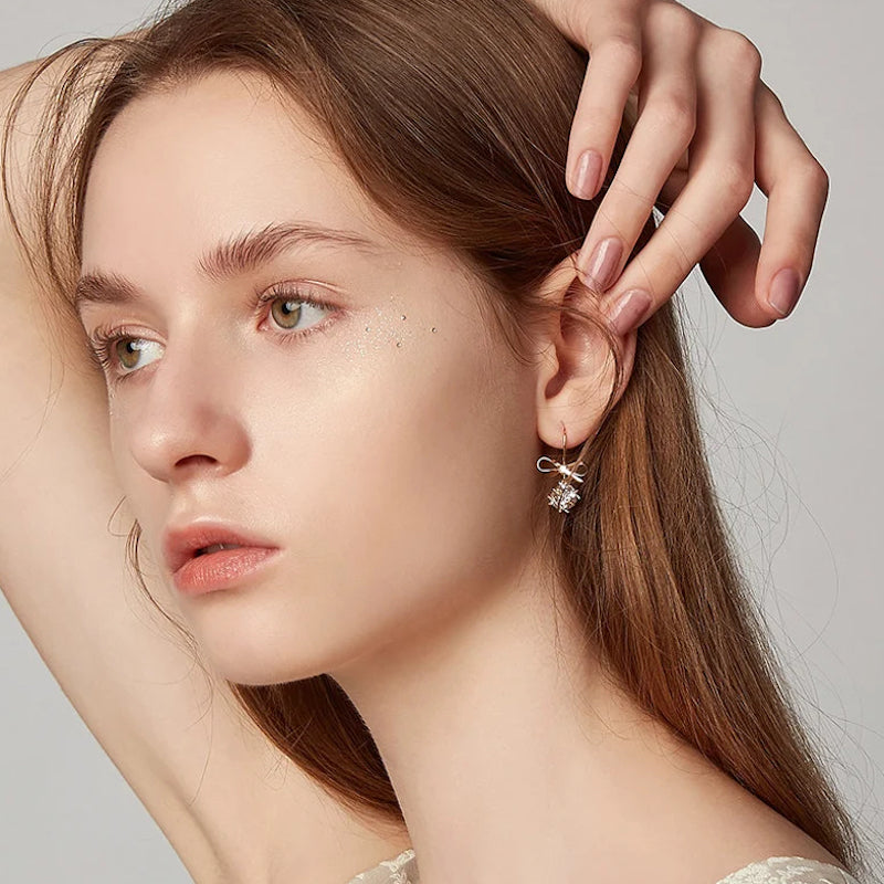 Bow Drop Earrings