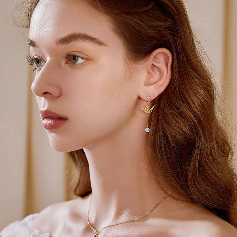 Origami and Fan Earrings