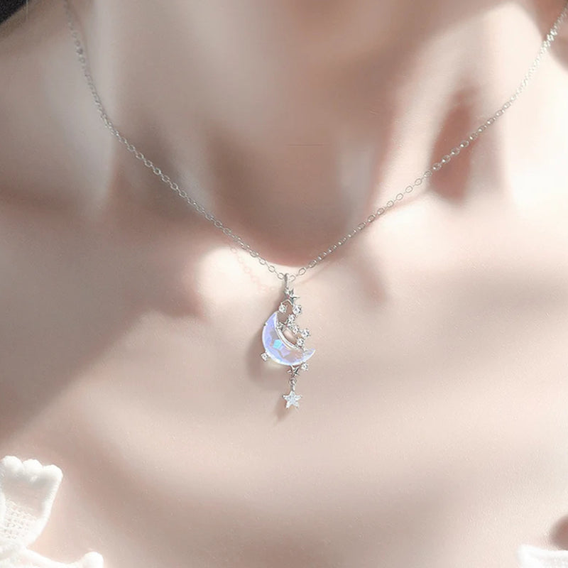 Moonstone Shoot The Moon Necklace