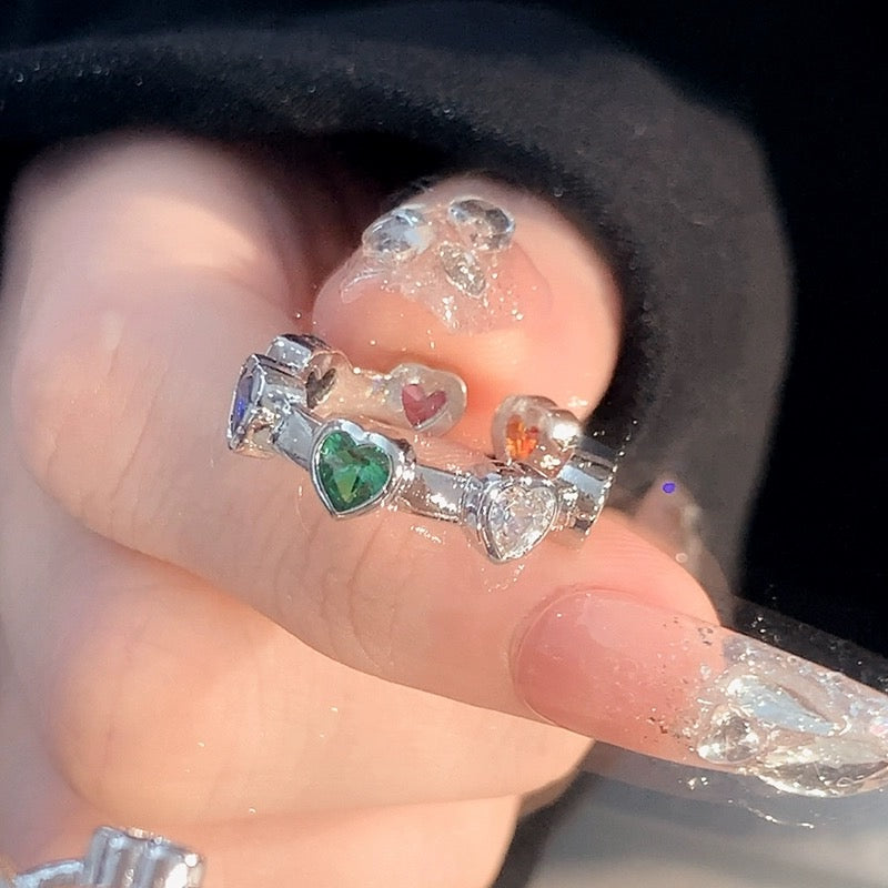 Creative love heart ring