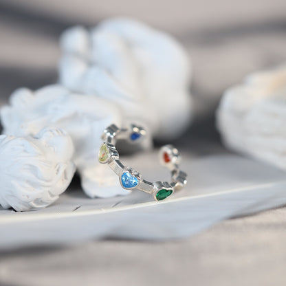 Creative love heart ring