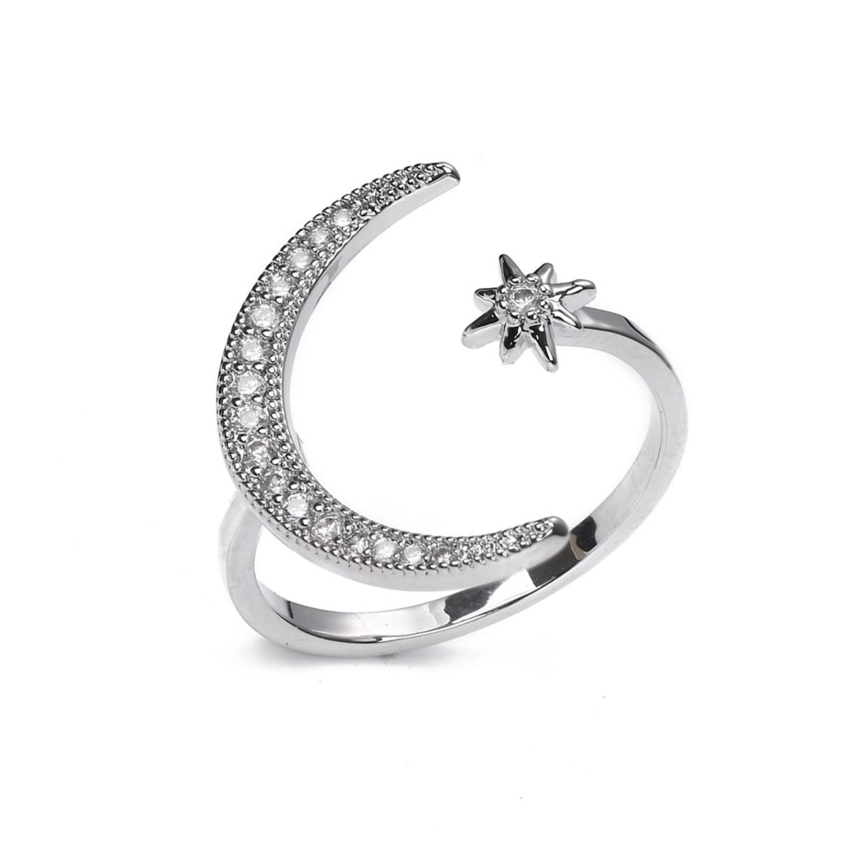 Moon and Star Ring