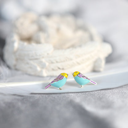 Small Bird Studs Earrings