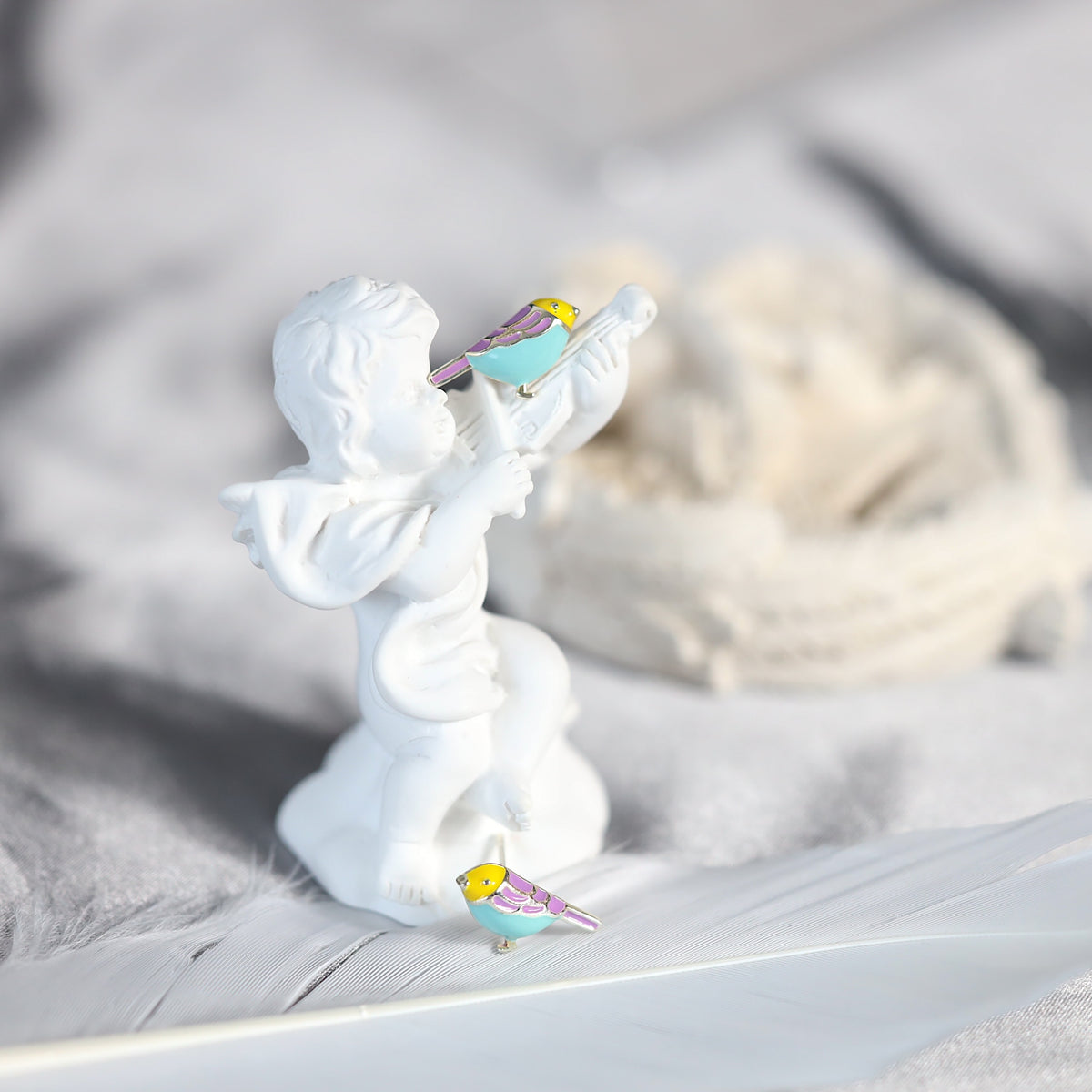 Small Bird Studs Earrings