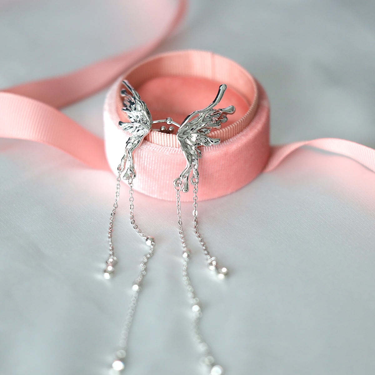 Set of 2 Angel Wings Ear Cuffs