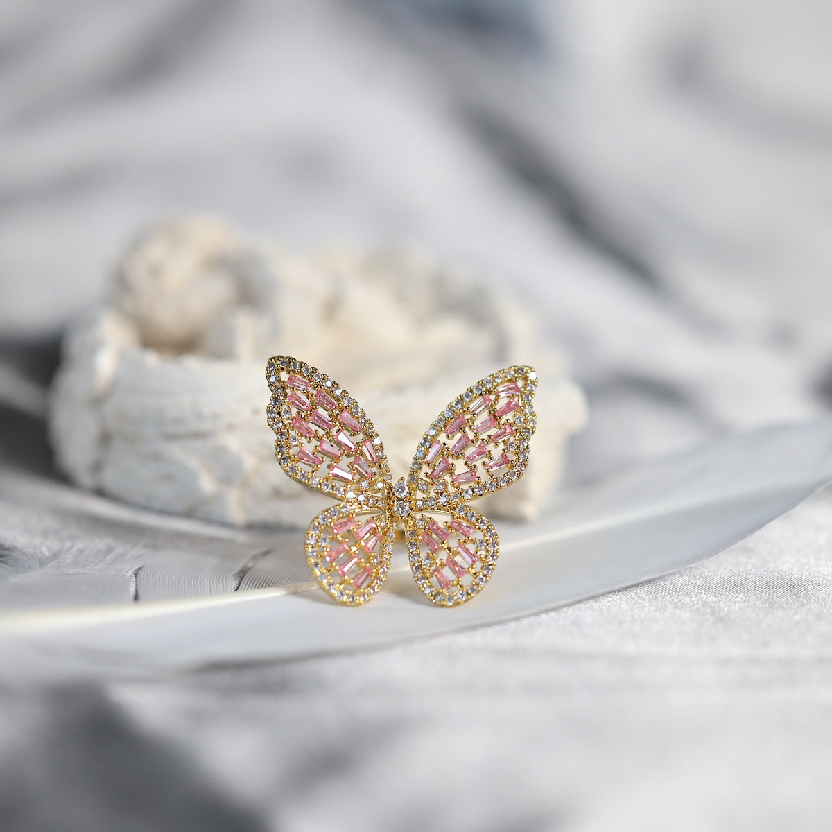 Oversized Butterfly Ring