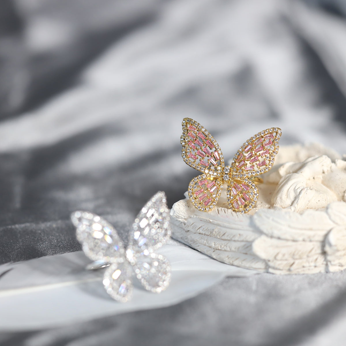 Oversized Butterfly Ring