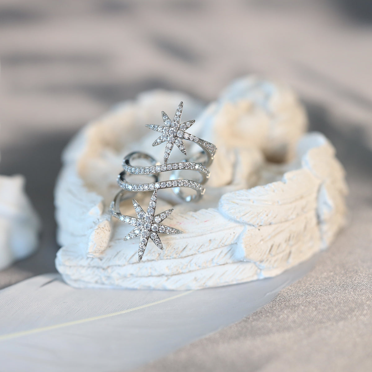 Silver Star Multi-Layer Ring