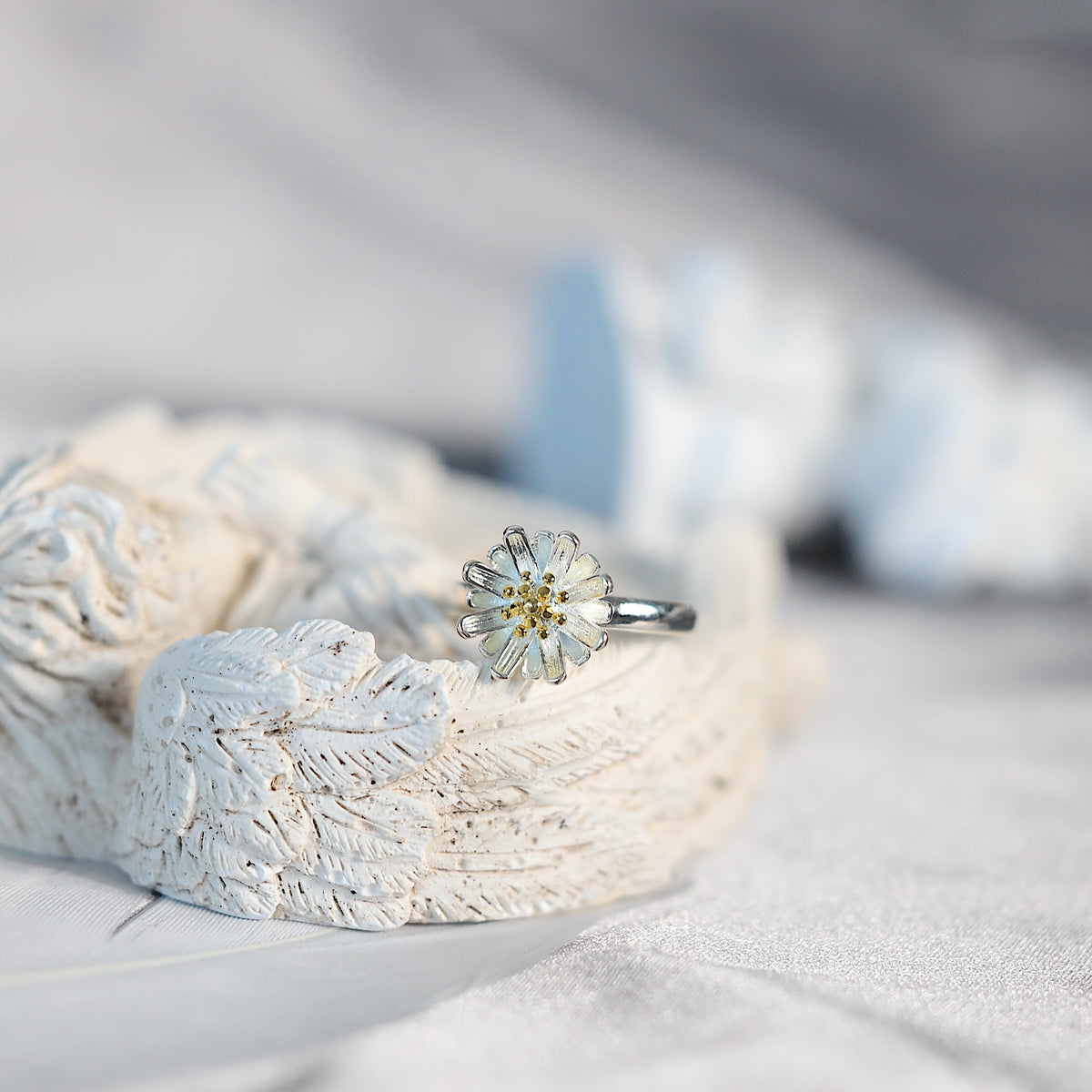 Silver Daisy Ring