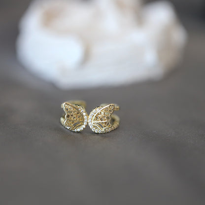 Gold Butterfly Ring
