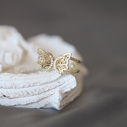 Gold Butterfly Ring