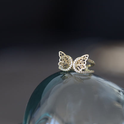 Gold Butterfly Ring