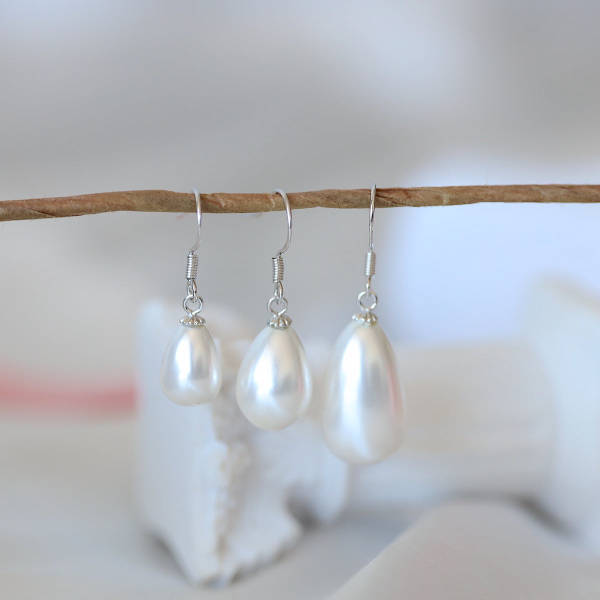 Waterdrop Pearl Hook Earrings