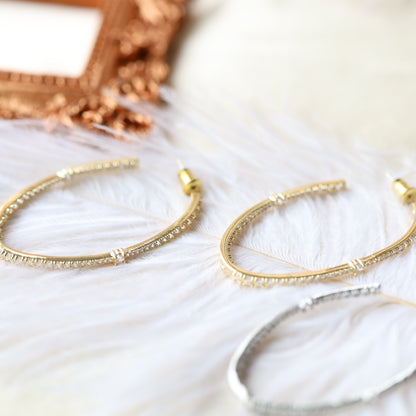 Oval Hoop Earrings