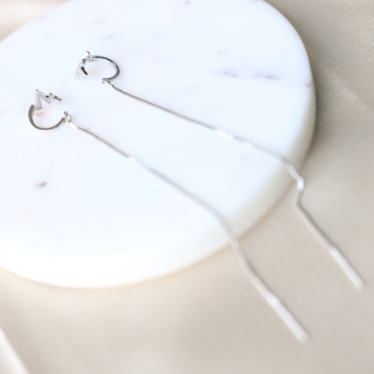 Wave Threader Earrings