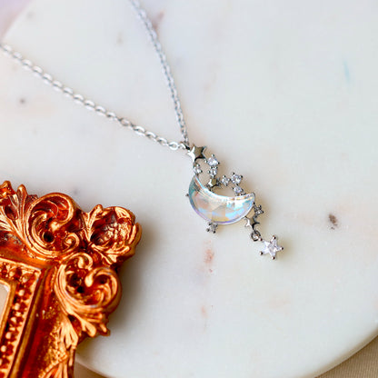 Moonstone Shoot The Moon Necklace