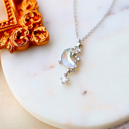 Moonstone Shoot The Moon Necklace