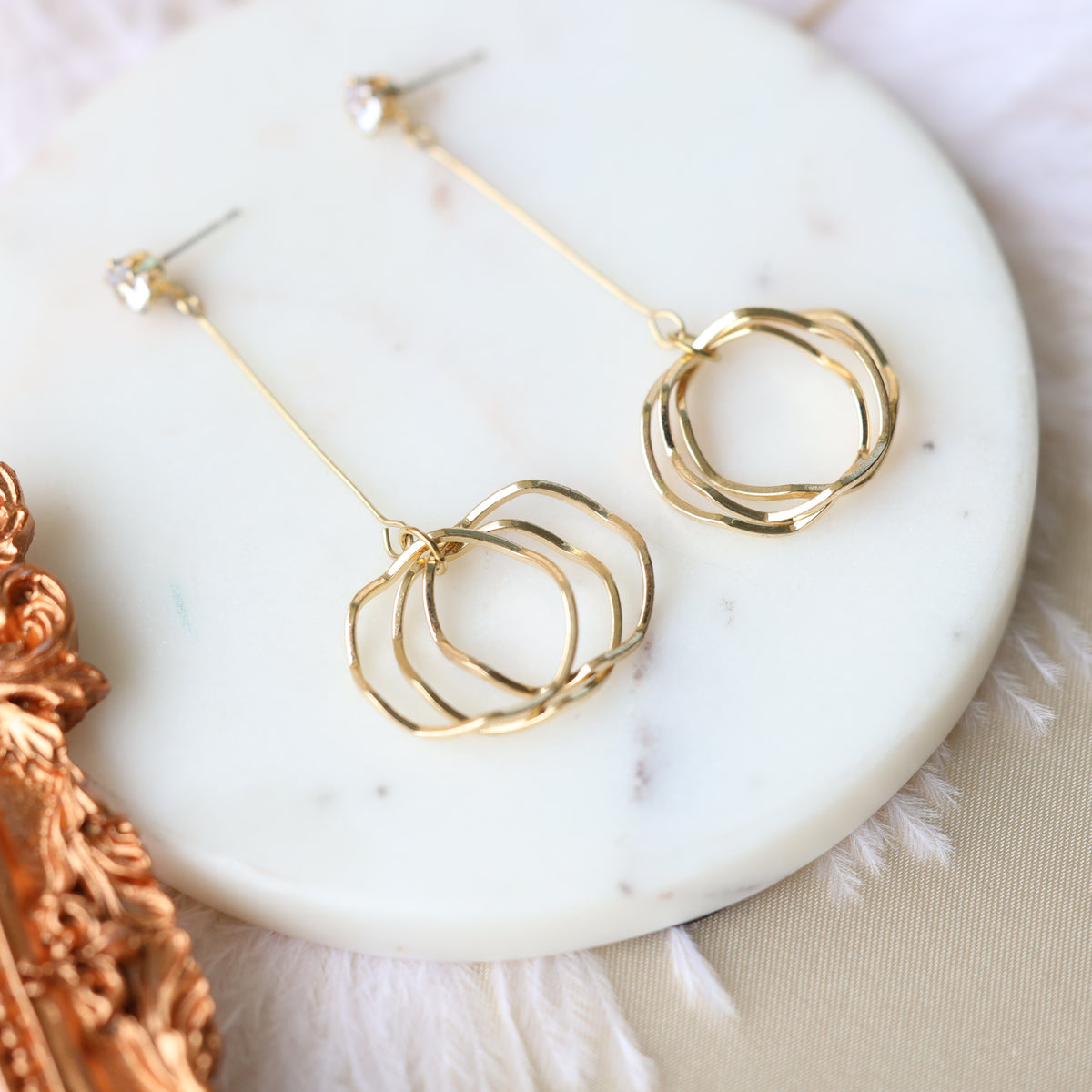 Triple Hoops Earrings