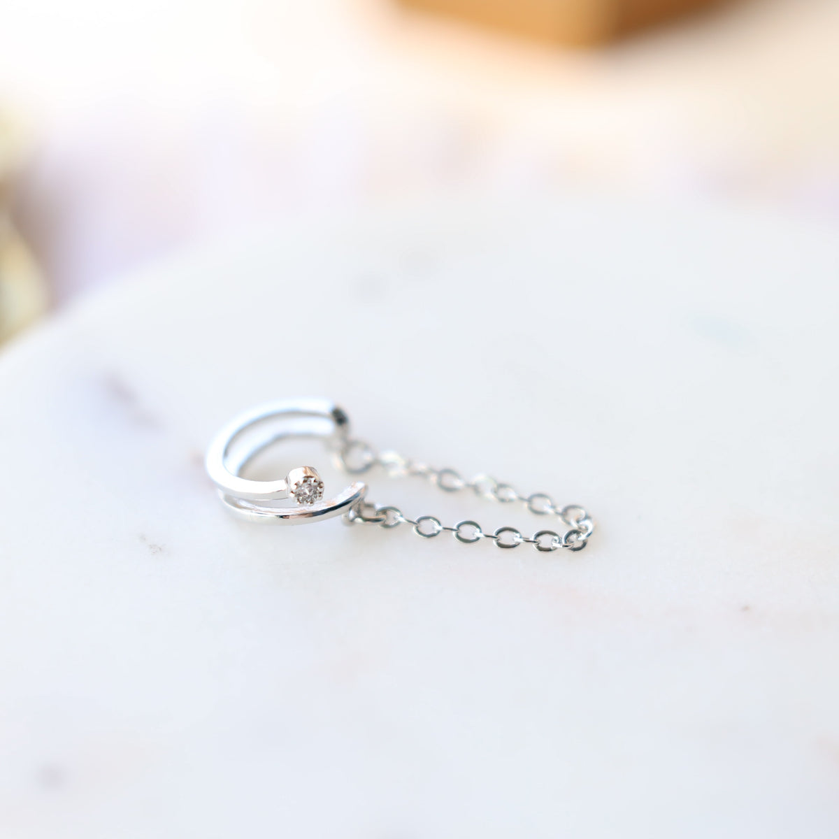 Minimal Chain Ear Cuff