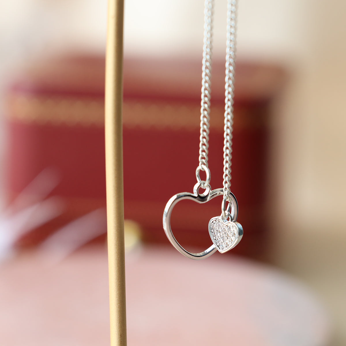 Heart Threader Earrings