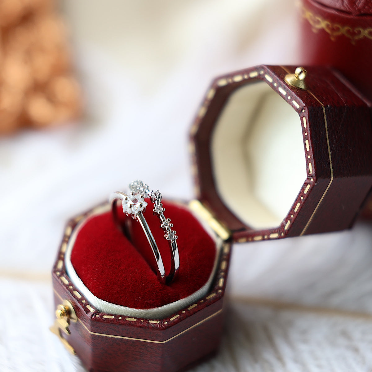 Silver Double Thin Band Ring