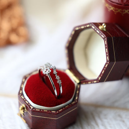 Silver Double Thin Band Ring