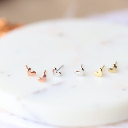 Tiny Heart Studs