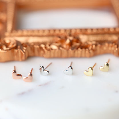 Tiny Heart Studs