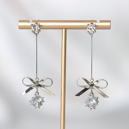 Crystal Ball Drop Earrings