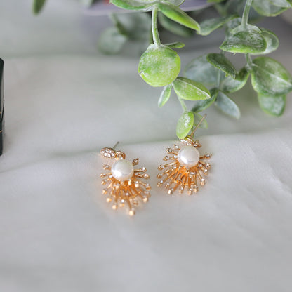 Gold Firework Earrings