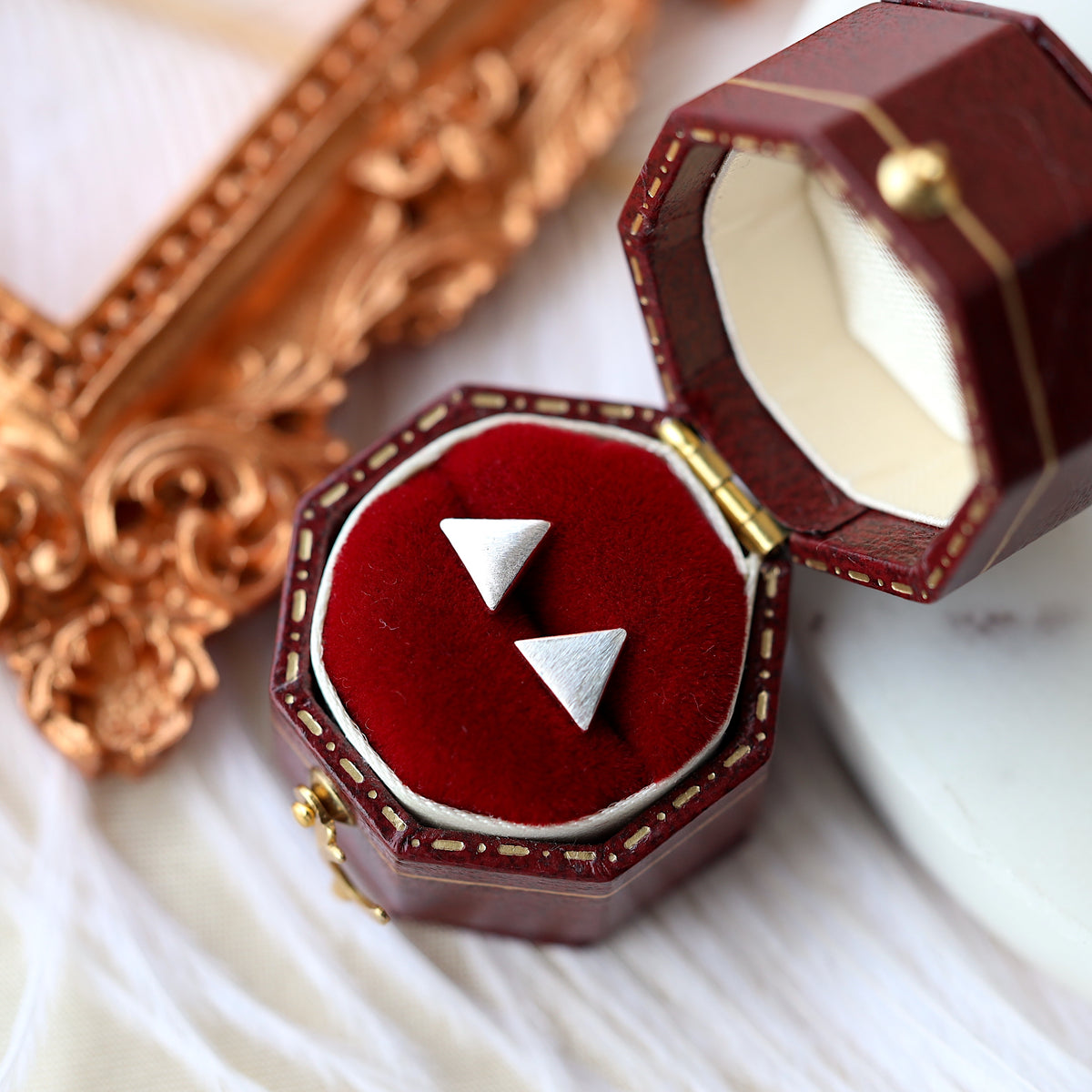 Minimalist Triangle Ear Studs