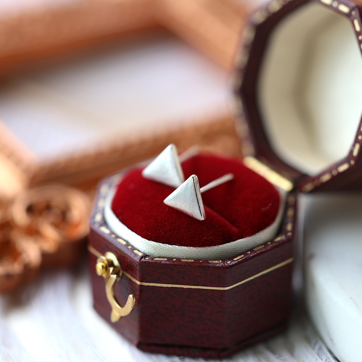 Minimalist Triangle Ear Studs