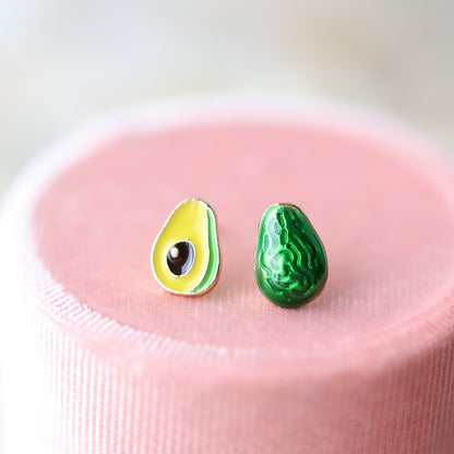 Green Avocado Studs Earrings