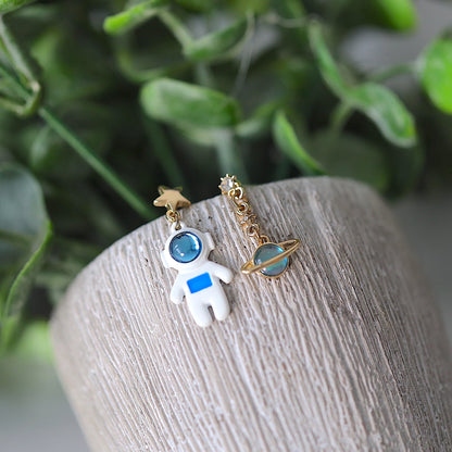 Mismatched Spacemen Earrings