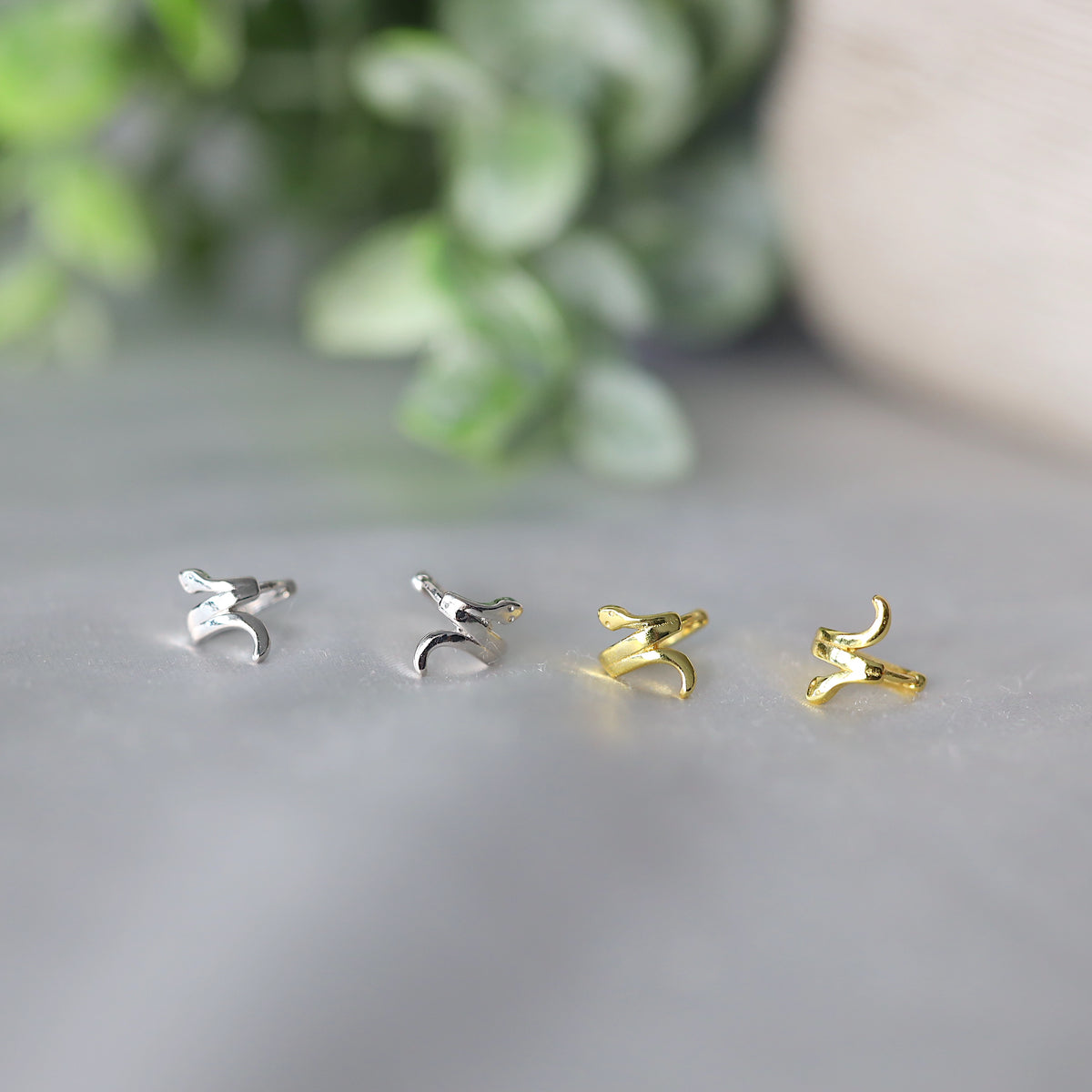 Snake Ear Huggie Earrings
