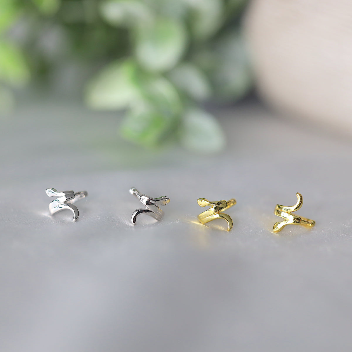 Snake Ear Huggie Earrings