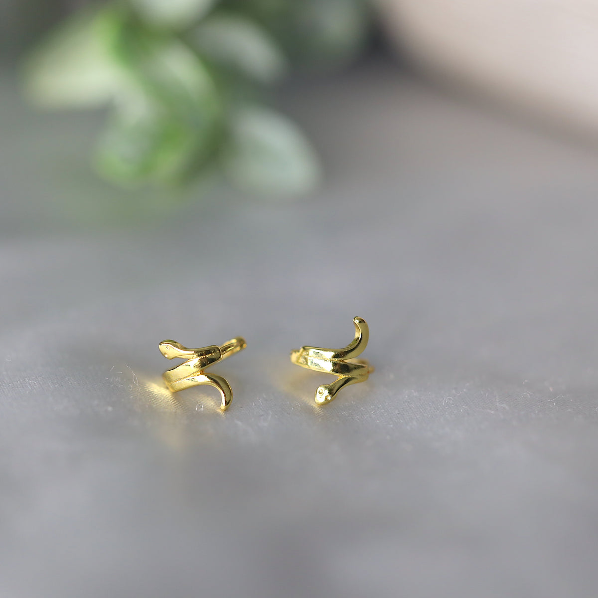 Snake Ear Huggie Earrings