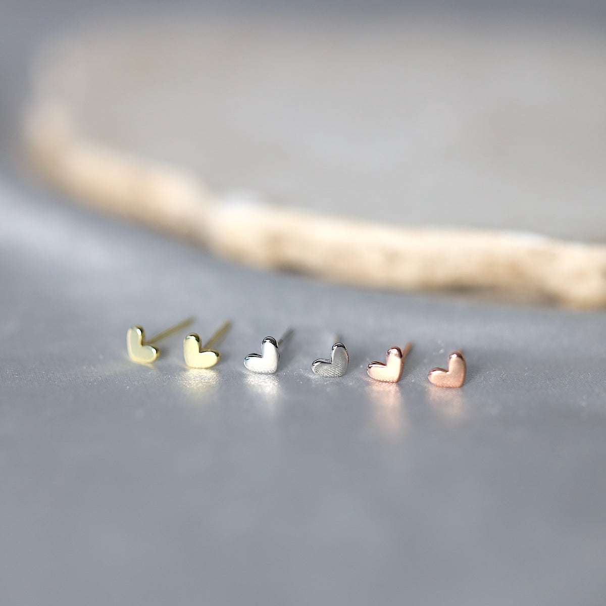 Tiny Heart Studs
