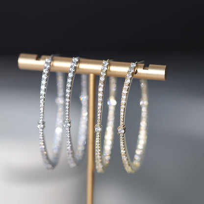 Oval Hoop Earrings