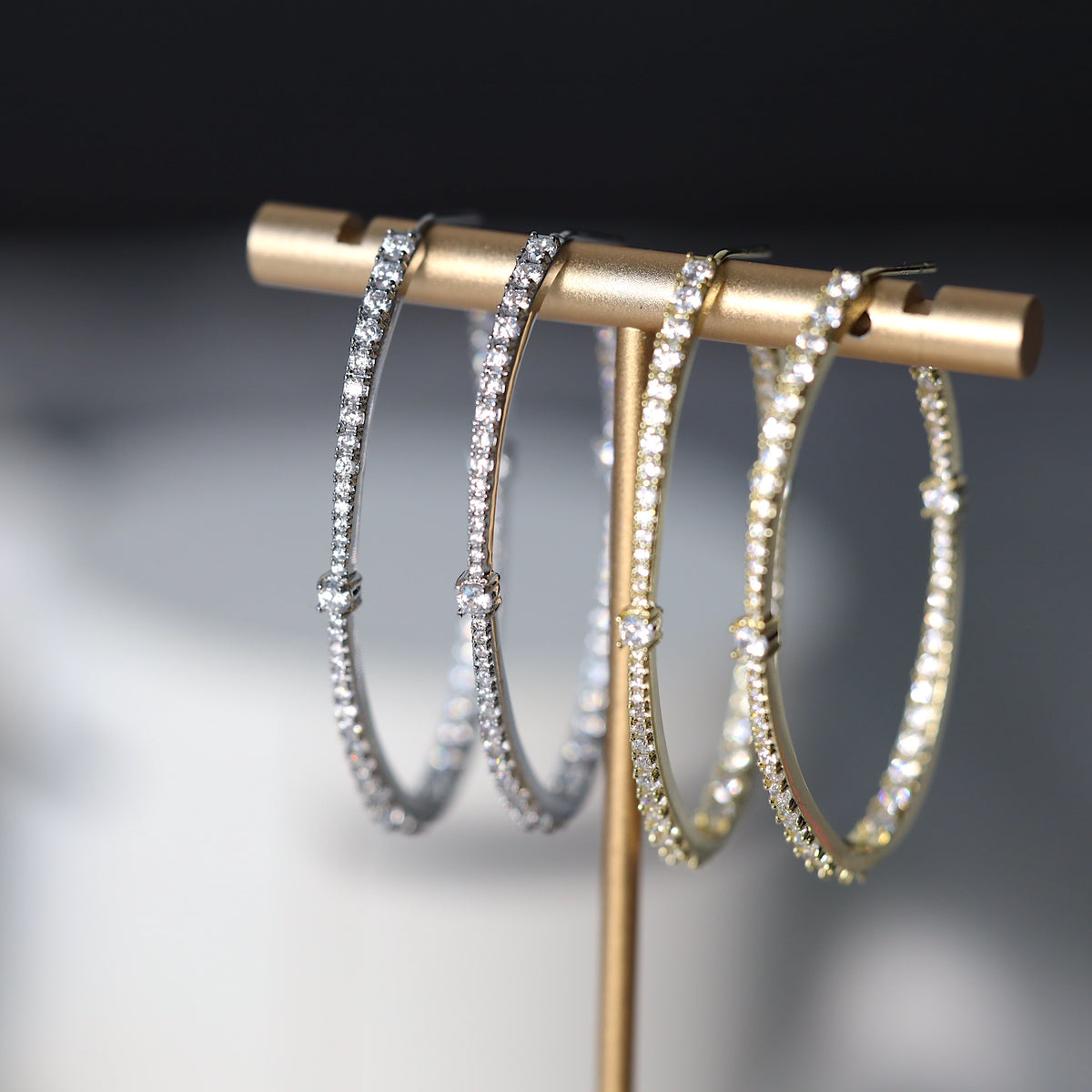 Oval Hoop Earrings
