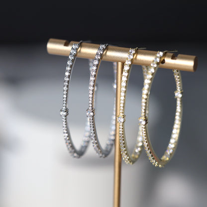 Oval Hoop Earrings